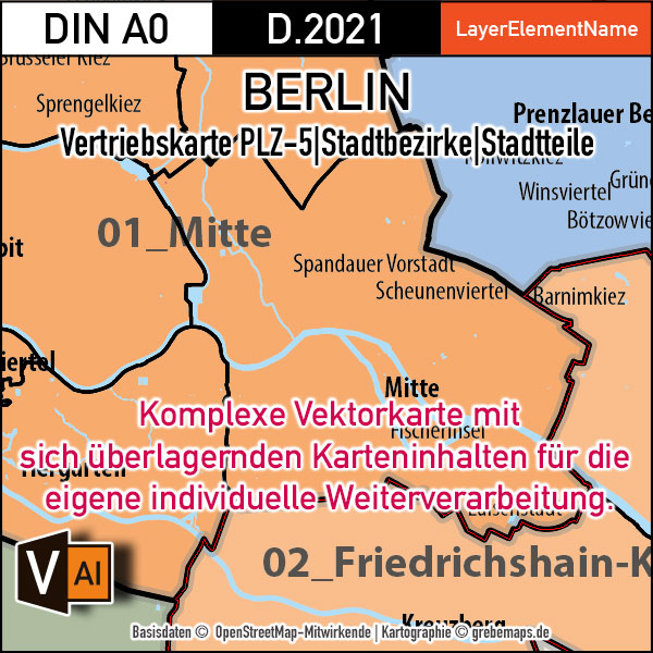 Berlin und Umgebung Vertriebskarte Postleitzahlen PLZ-5 Stadtbezirke Stadtteile Vektorkarte, vector map berlin, plz-karte berlin, karte plz berlin, karte berlin stadtteile, karte berlin vektor, karte berlin für illustrator, stadtplan berlin stadtteile, stadtplan berlin plz, karte berlin ai, vector map berlin, vektorgrafik, vektorkarte, kartengrafik, illustrator ai, editierbar, download
