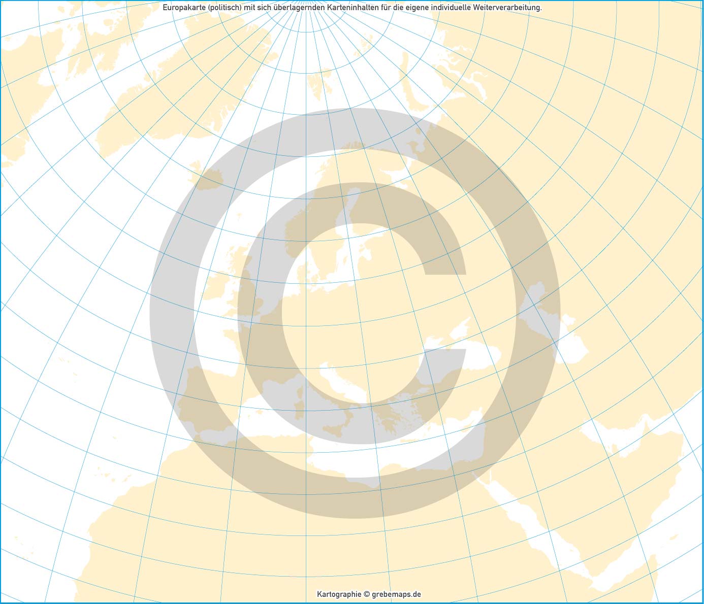 Europa Landkarte politisch flächentreu Vektorkarte [Digital] – Bild 6