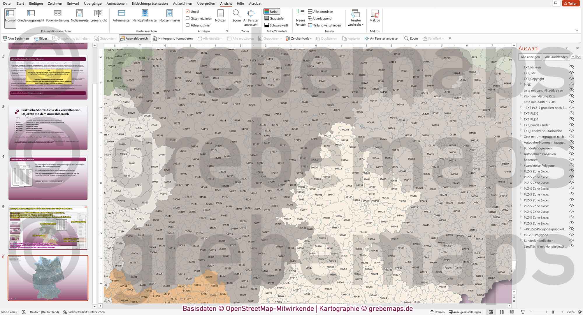 PowerPoint-Karte Deutschland Postleitzahlen 5-stellig PLZ-1-2-5 Landkreise Bundesländer Autobahnen Städte>50K | komplexe Vektorkarte [Digital] – Bild 27